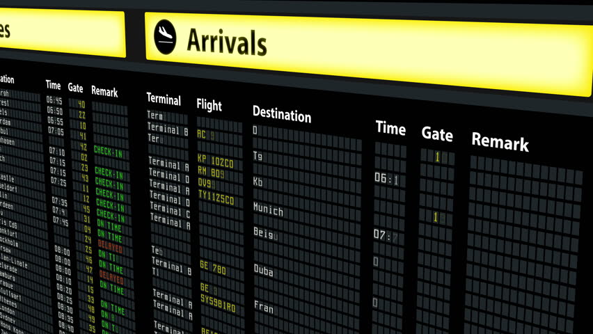 flight arrivals and departures